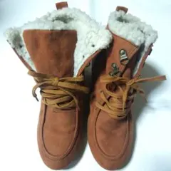 【H＆M】新品同様23.5cm ムートンボアショートブーツ