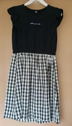 ノースリーブ ギンガムチェックワンピース　150cm