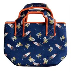おさるのジョージ 保温保冷バッグ クラシックスター ネイビー