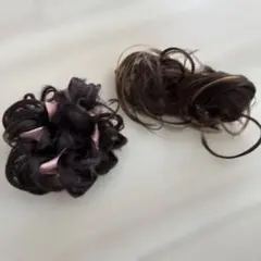ヘアアレンジ用 お団子ウィッグ 2点セットのサムネイル