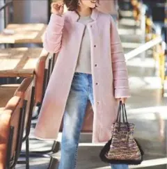 ♡birthdaybash♡ピンク ロングコート♡✨美品