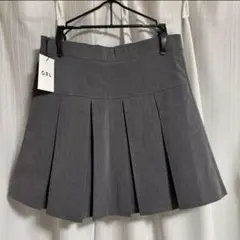 GRL インパン裏地付きボックスプリーツミニスカート[ai123]