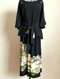 セットアップ　スカート　フレアブラウス　着物リメイク　留袖