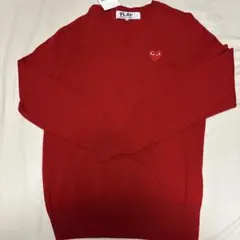 （美品）PLAY COMME des GARÇONS レッドニット Mのサムネイル