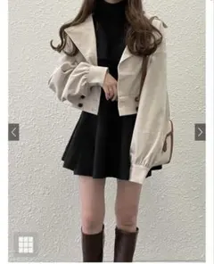 ダブルボタンショート丈ジャケット[dk1112] GRL グレイル アイボリー