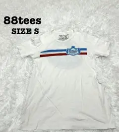 【人気】88teesハワイ Tシャツ S ホワイト トリコロール ロゴ[447]