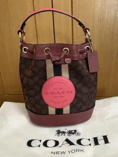 ピンクローズ様専用】COACH コーチ デンプシーミニバケットバッグ