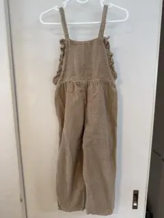 ZARA ベージュ コーデュロイオーバーオール 104cm