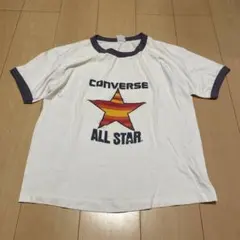 激レア古着70's80's【コンバース】オールスター 青枠黒文字タグ リンガーT