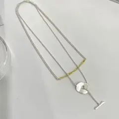 【W chains necklace】#82 s９２５