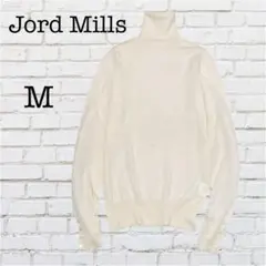 ジョードミルズ タートルネックニット クリーム色 袖ボタン デザイン 『M』