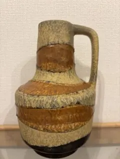 ❺70s ミッドセンチュリー フラワーベース 花瓶 ビンテージ FAT LAVA
