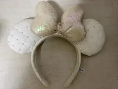 Disney カチューシャ パール スパンコール ホワイト