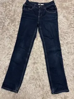 EDWIN ダークブルー ストレートデニム