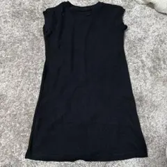 ブラック ノースリーブワンピース 130