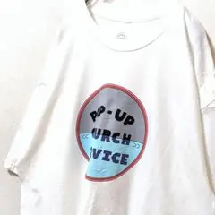 サムシングインザウォーターポップアップチャーチサービス Tシャツ 白XL古着