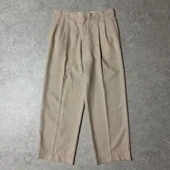 希少タイプ 00s サマーウール×シルク ネップ ツータック ワイドスラックス 希少タイプ 00s サマーウール×シルク ネップ ツータック ワイド