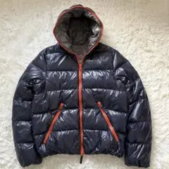 美品 DUVETICA ダウンジャケット 50 ディオニシオ フルジップ 紺