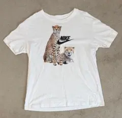 NIKE ナイキ Tシャツ アニマル チーター 半袖 M 白 スウッシュのサムネイル