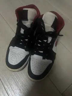 NIKE バスケットシューズ ハイカット ホワイト/ブラック/レッド