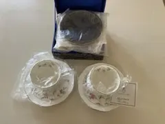 NARUMI ティーカップ ソーサー プレート セット＆ペイズリー柄小皿5枚