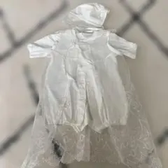 【美品】日本製　新生児　退院着　セレモニードレス