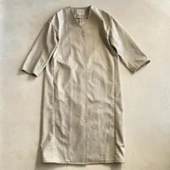 プラージュ plage 麻調 ノーカラーコート 定価4.2万円 日本製のサムネイル