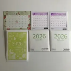 FUJIFILM ユニマット　2026年 卓上カレンダー　3点セット　非売品