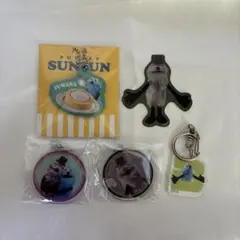 パペットスンスン めじるしチャーム キーホルダー ステッカー セット