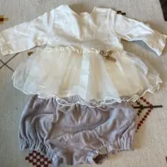 【petitmain】ドレスセット ホワイト フリル付き