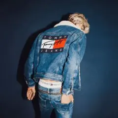 TOMMY JEANS ボア付きデニムジャケット