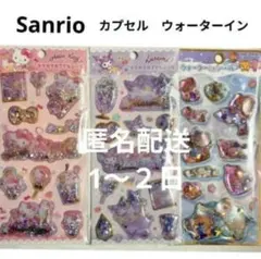 水入り　ウォーターinシール 日焼け　キラキラカプセルシール　サンリオ　正規品