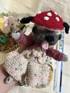 編みぐるみドリーちゃんきのこ&くり