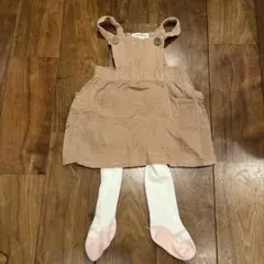 海外ベビー服 サロペット タイツ付 12M ベビー服　おしゃれ