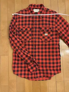 ラルフローレン　ネルシャツ　ブロックチェック　バッファローチェック