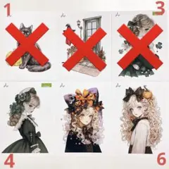 Xoxo shop様　人物ステッカー①　バラ売り可能