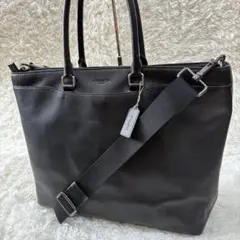 コーチ COACH 2way ビジネスバッグ ブラック ショルダーバッグ