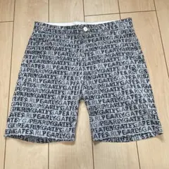 美品 2024年モデル パーリーゲイツ 落書き柄 総柄 ショートパンツ 6 緑