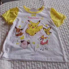 ポケモン　tシャツ　女の子　ピカチュウ　イーブイ　新品　110