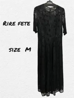 【新品】RireFete ワンピース　レースドレス　黒