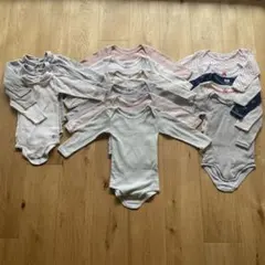 プチバトー 長袖肌着 12m/74cm 14枚セット