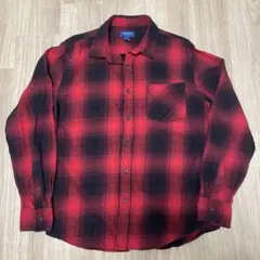 オンブレチェックシャツ　ライトネル　カートコバーン　古着