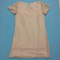 NATURAL BEAUTY BASICアイボリーレースワンピースM美品