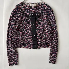 9美品 スーパービューティー 2way カーディガン ペイズリー フリル リボン 9美品 スーパービューティー 2way カーディガン ペイズリー フリル