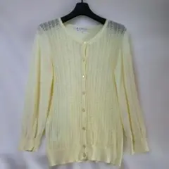 KUMIKYOKU イエロー薄手カーディガン　最終価格