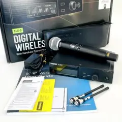 【完動美品】SHURE SLXD4 ワイヤレス受信機 SM58 マイクセット