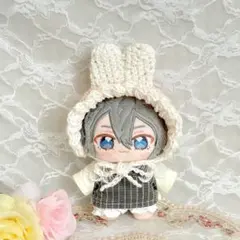 ぬい服 あんスタ いつぬい うさ耳ヘッドドレス 淡色ピンク 10 〜 12cmのサムネイル