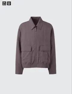UNIQLO U ショートブルゾン Ｌ　パープル