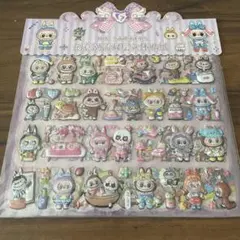 ⑥ラブブ 【2枚つづり】ぷくぷくシール 立体シール