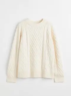 H&M エイチアンドエム　ケーブルニットセーター